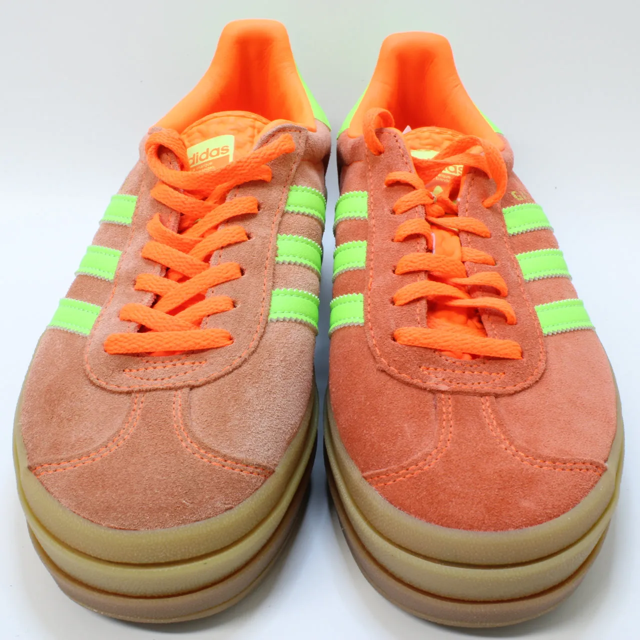 adidas Gazelle Bold W Solar Orange Solar Green Gum Uk Size 6