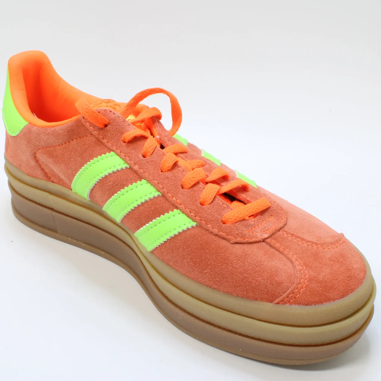 adidas Gazelle Bold W Solar Orange Solar Green Gum Uk Size 6