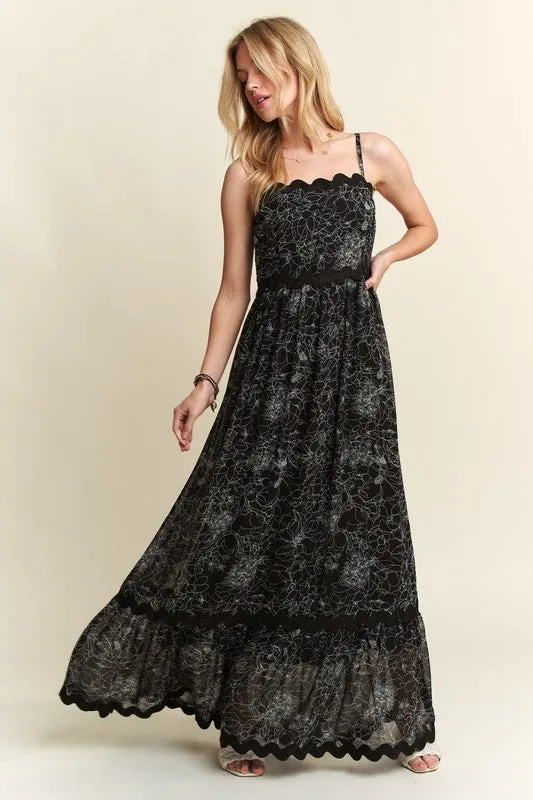 ADORA Spring Mistress Dress- Black