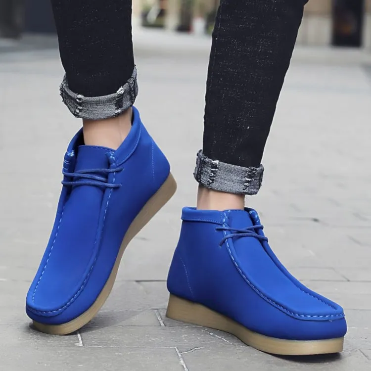 Amali Royal Blue Suede High Top Men’s Sneakers