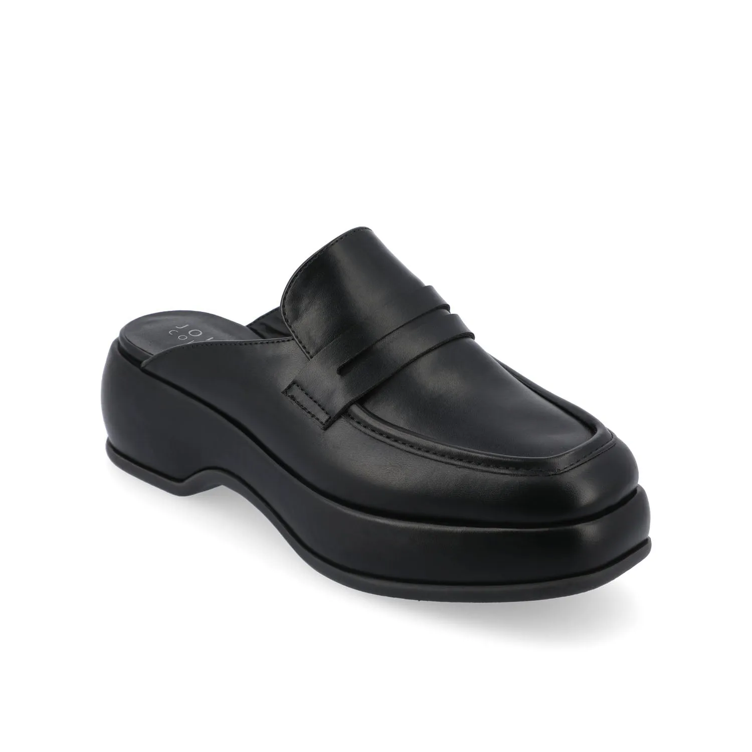 ANTONINA MULED FLATS IN FAUX LEATHER