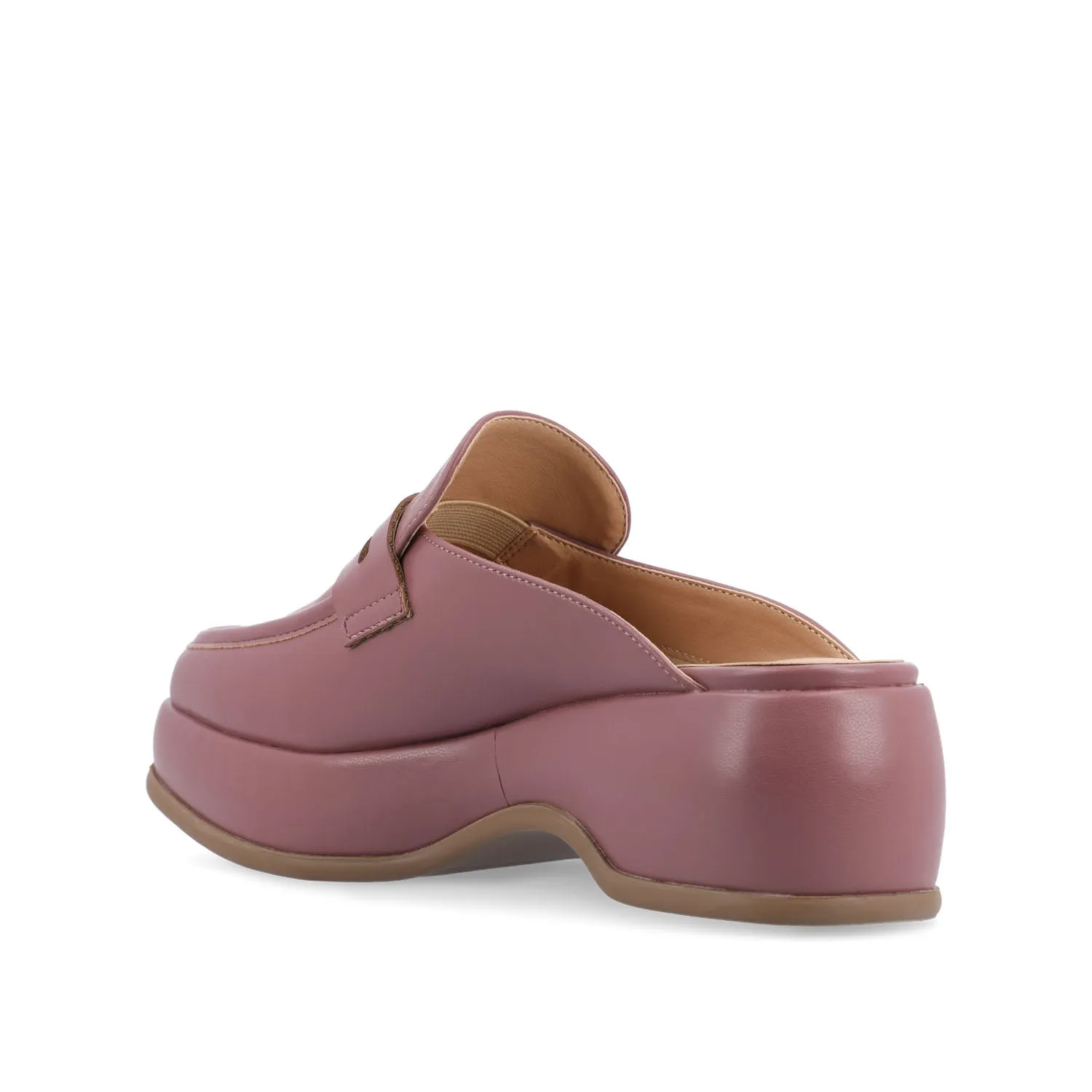 ANTONINA MULED FLATS IN FAUX LEATHER
