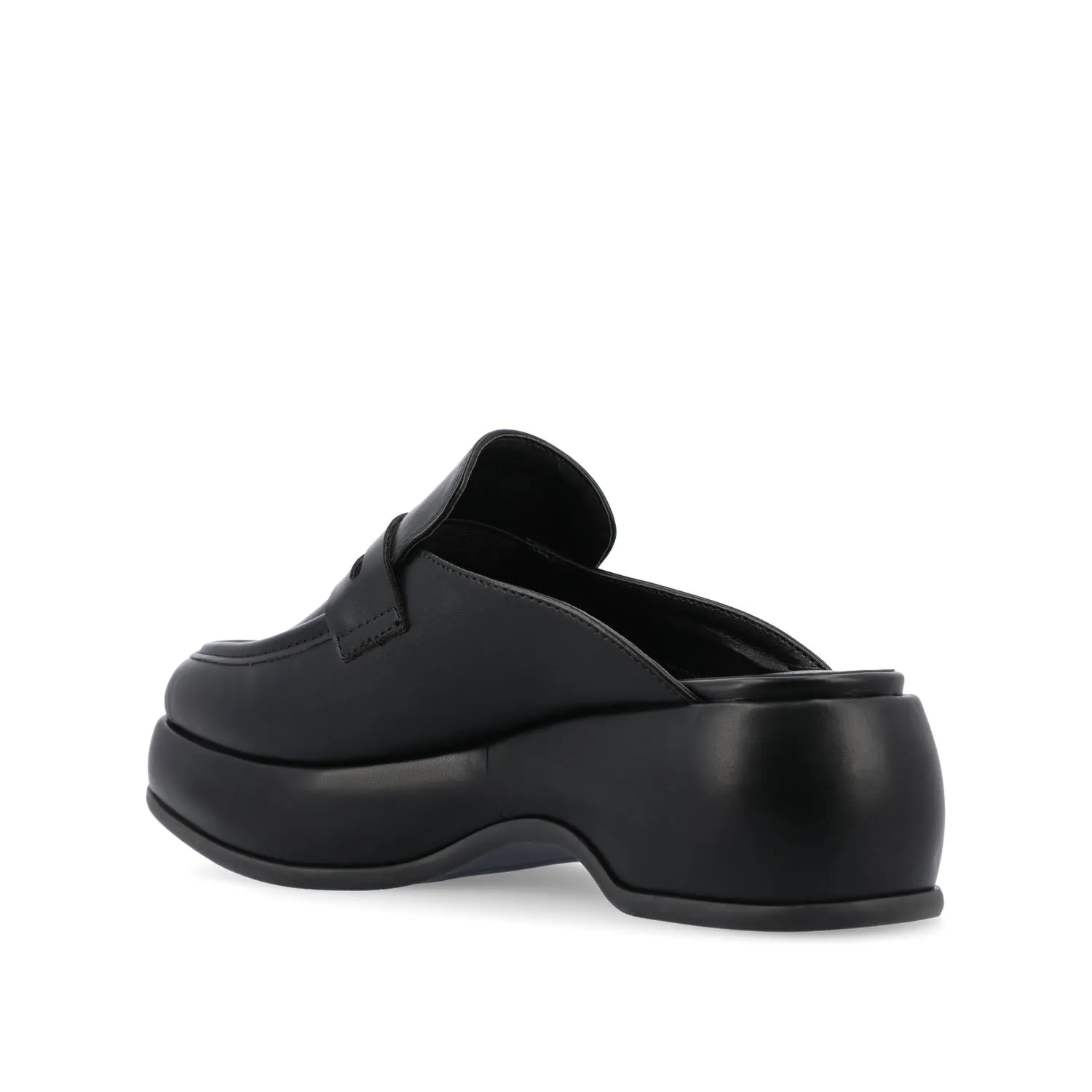 ANTONINA MULED FLATS IN FAUX LEATHER