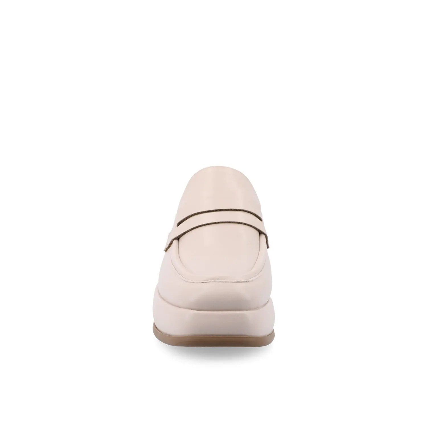 ANTONINA MULED FLATS IN FAUX LEATHER