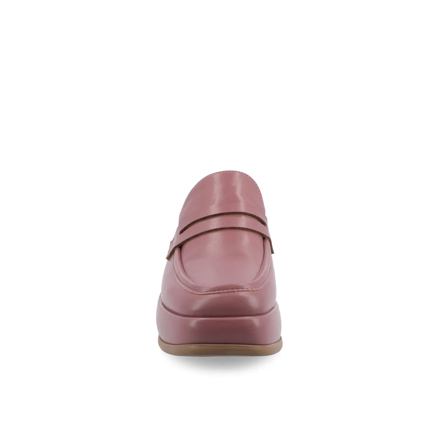 ANTONINA MULED FLATS IN FAUX LEATHER