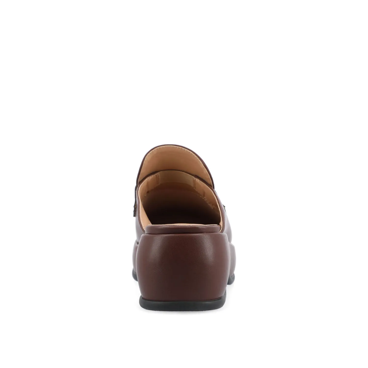 ANTONINA MULED FLATS IN FAUX LEATHER