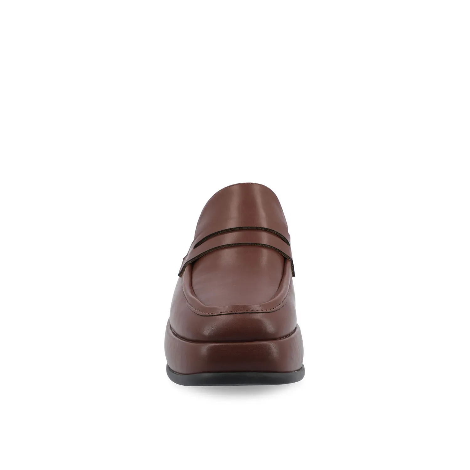 ANTONINA MULED FLATS IN FAUX LEATHER