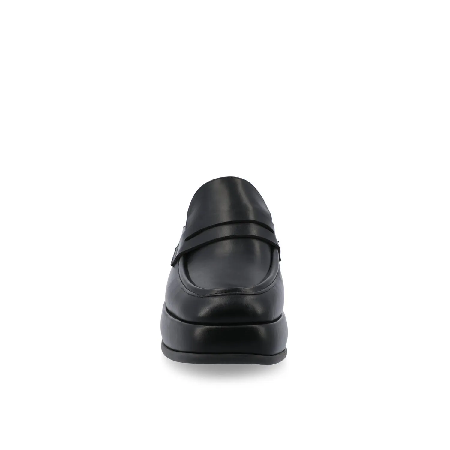 ANTONINA MULED FLATS IN FAUX LEATHER