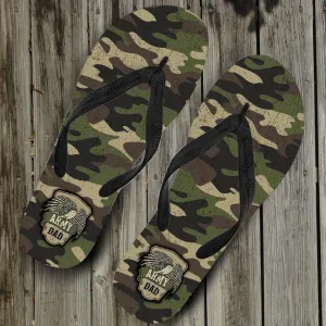 Army Dad Camouflage Flip-Flops