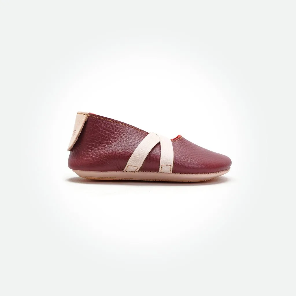 Baby Mary Jane Ballet - Burgundy