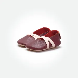 Baby Mary Jane Ballet - Burgundy