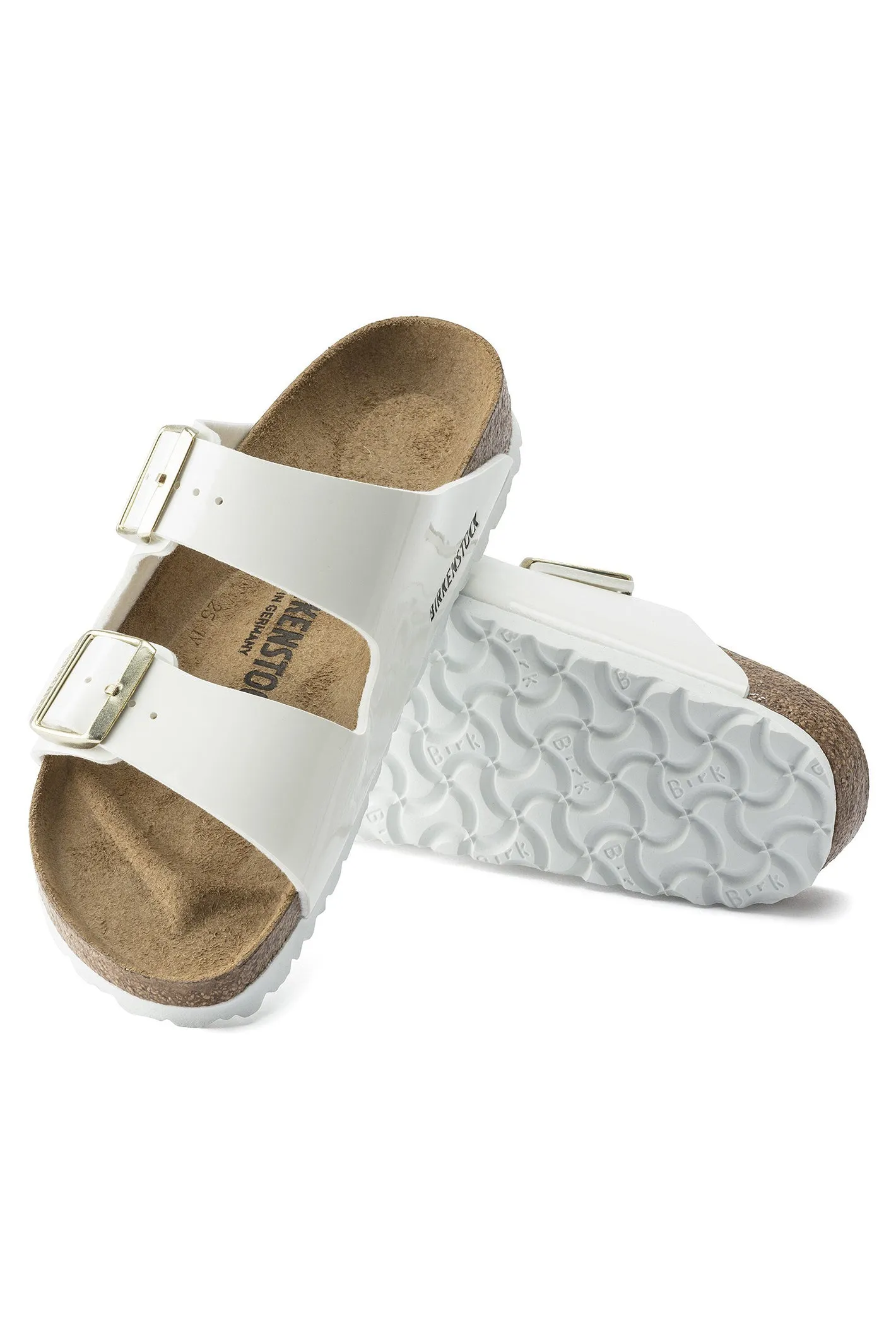 Birkenstock Arizona 1005294 Patent White Narrow Fit Sandal