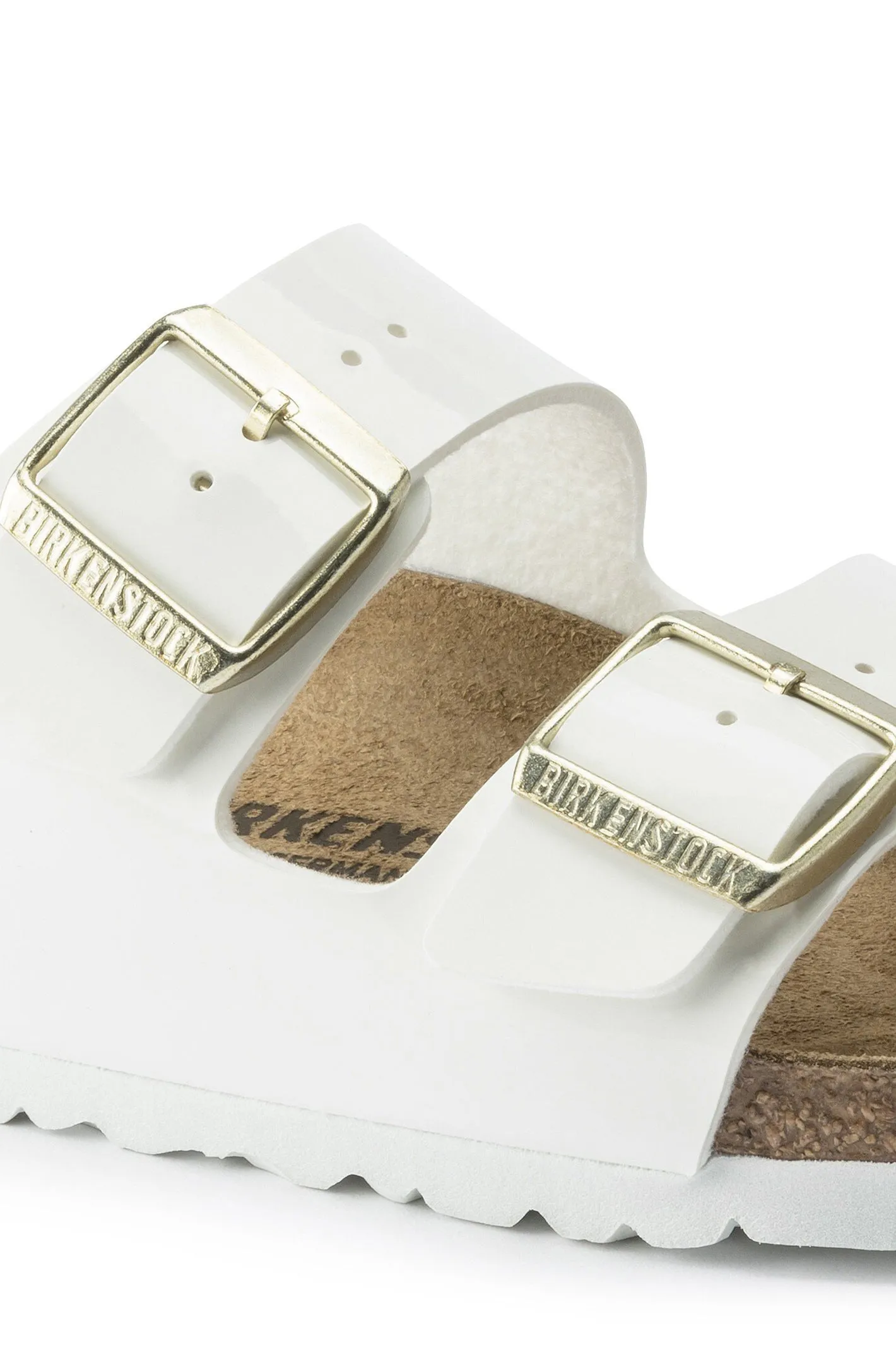 Birkenstock Arizona 1005294 Patent White Narrow Fit Sandal