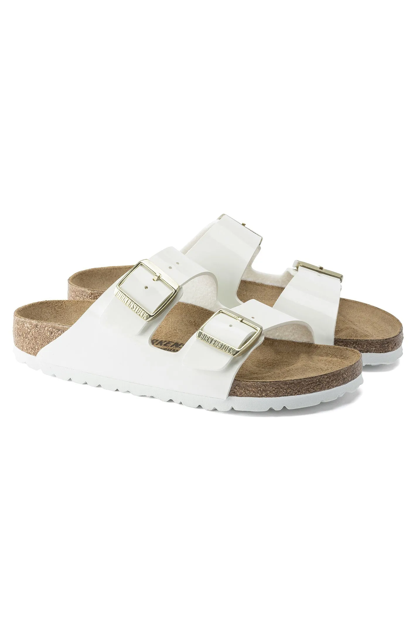 Birkenstock Arizona 1005294 Patent White Narrow Fit Sandal