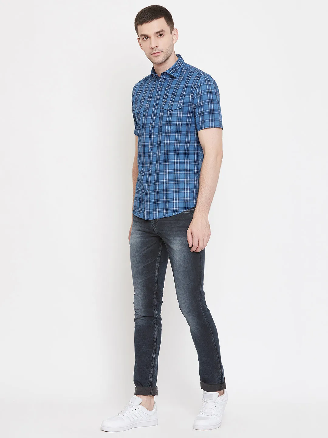 Blue Checked shirt