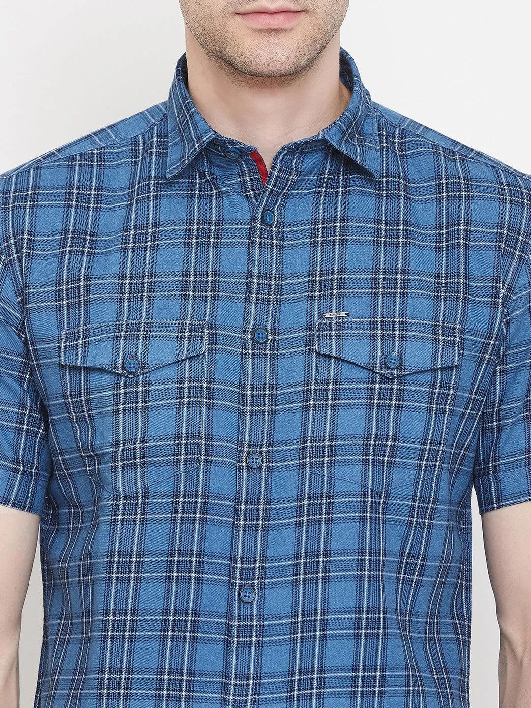 Blue Checked shirt