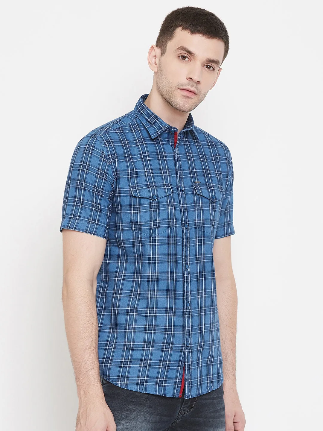 Blue Checked shirt
