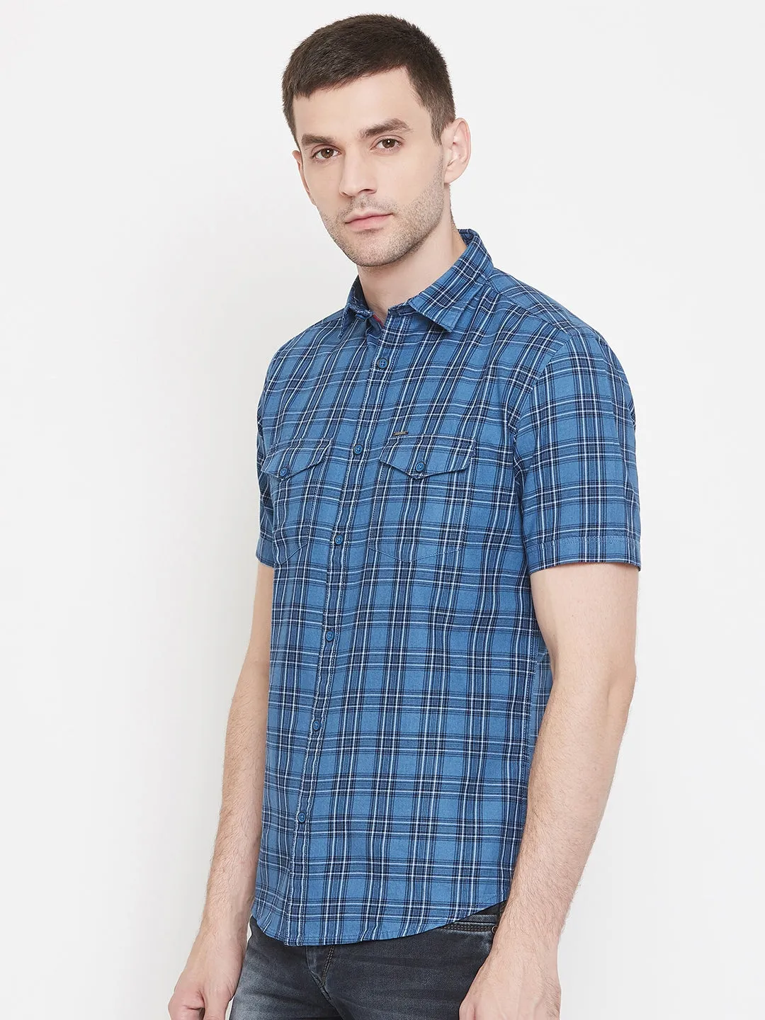 Blue Checked shirt