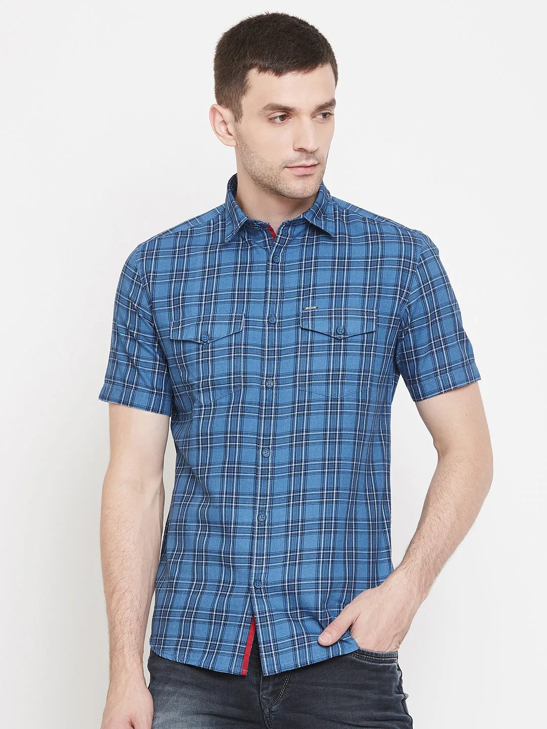 Blue Checked shirt