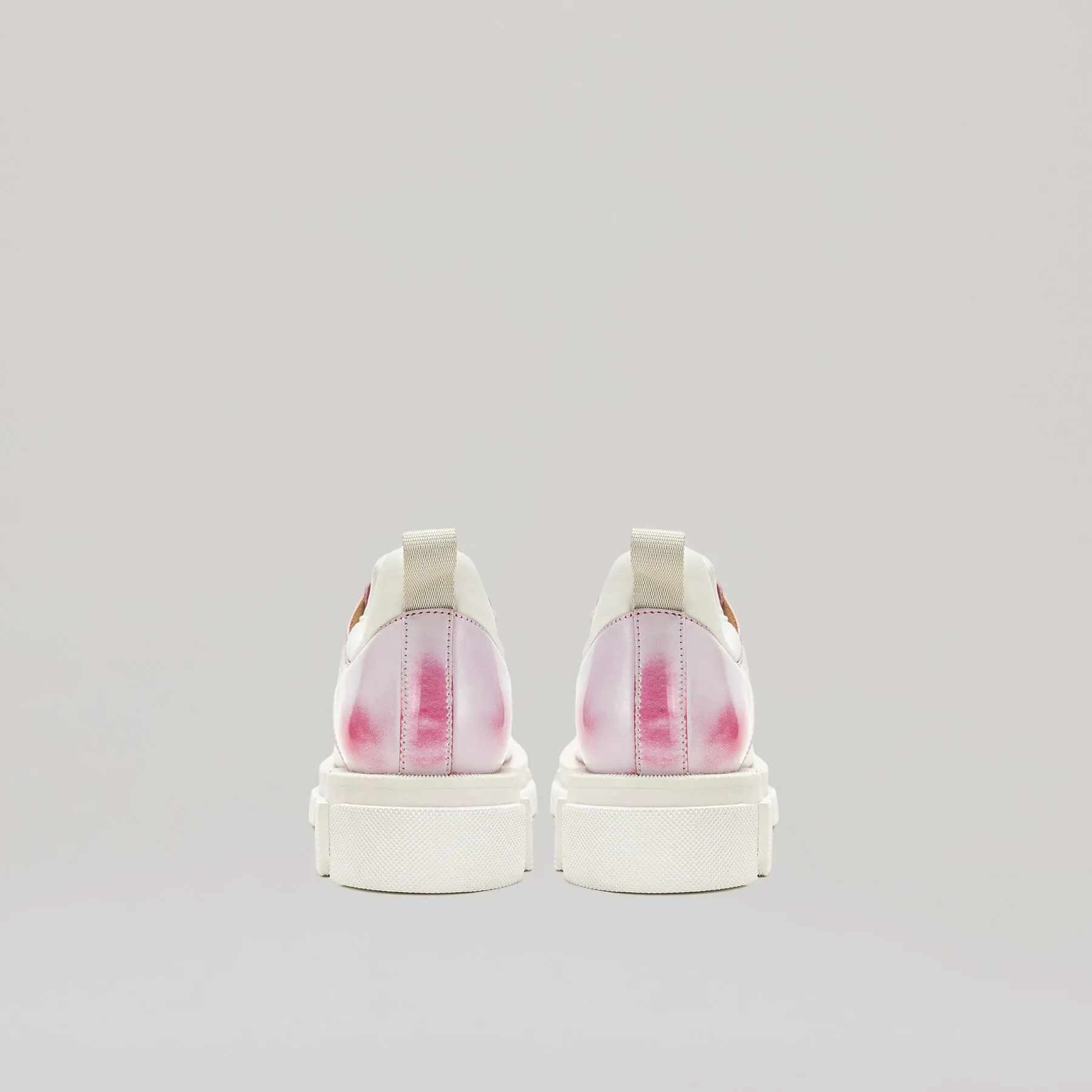both - GAO METAL LOGO DERBY-WHITE/PINK