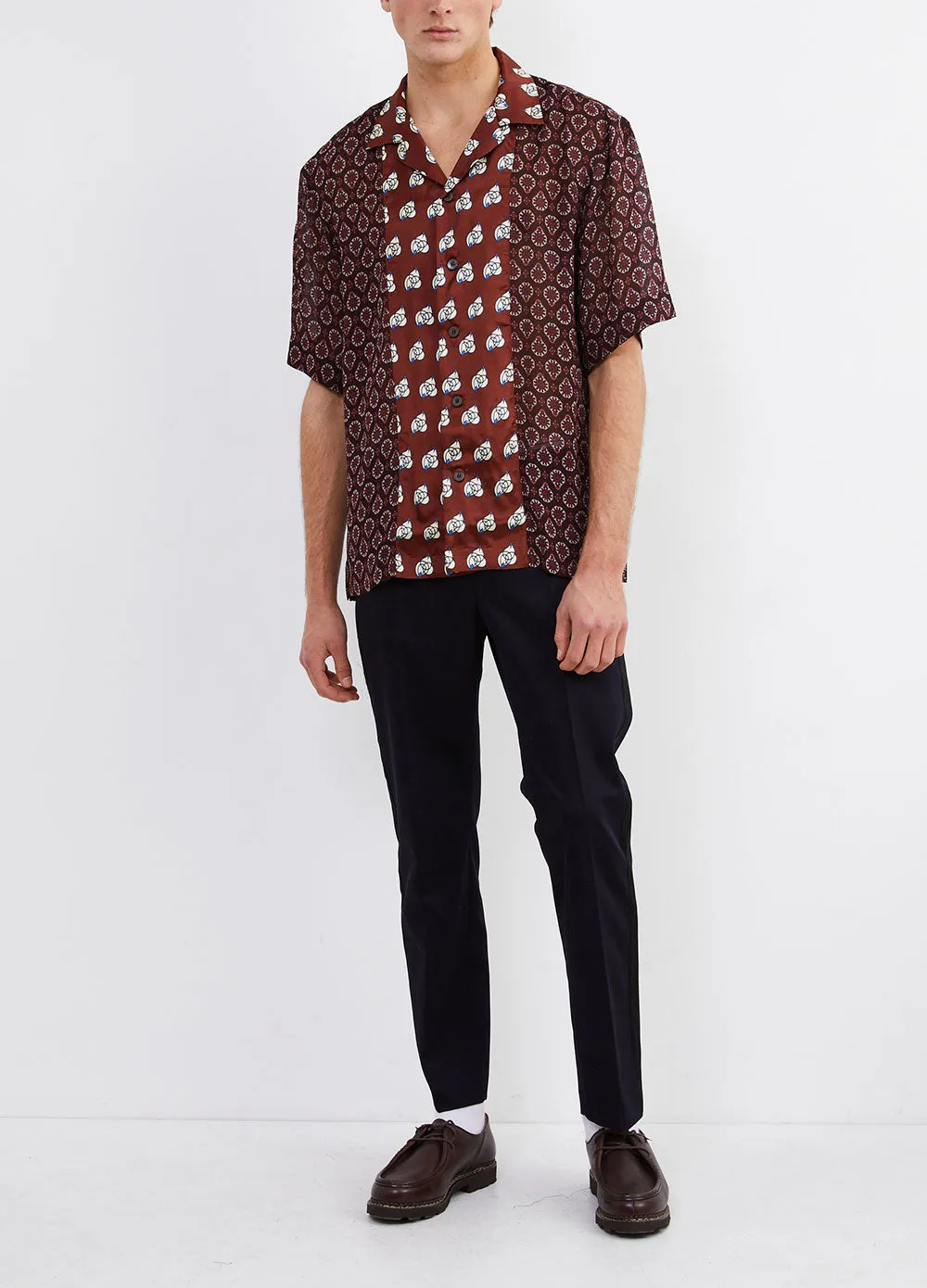 Cassi Short Sleeve Paisley Shirt