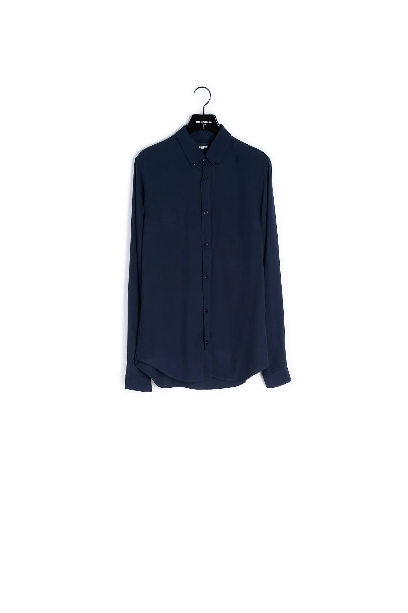 Chemise col classique bleu marine