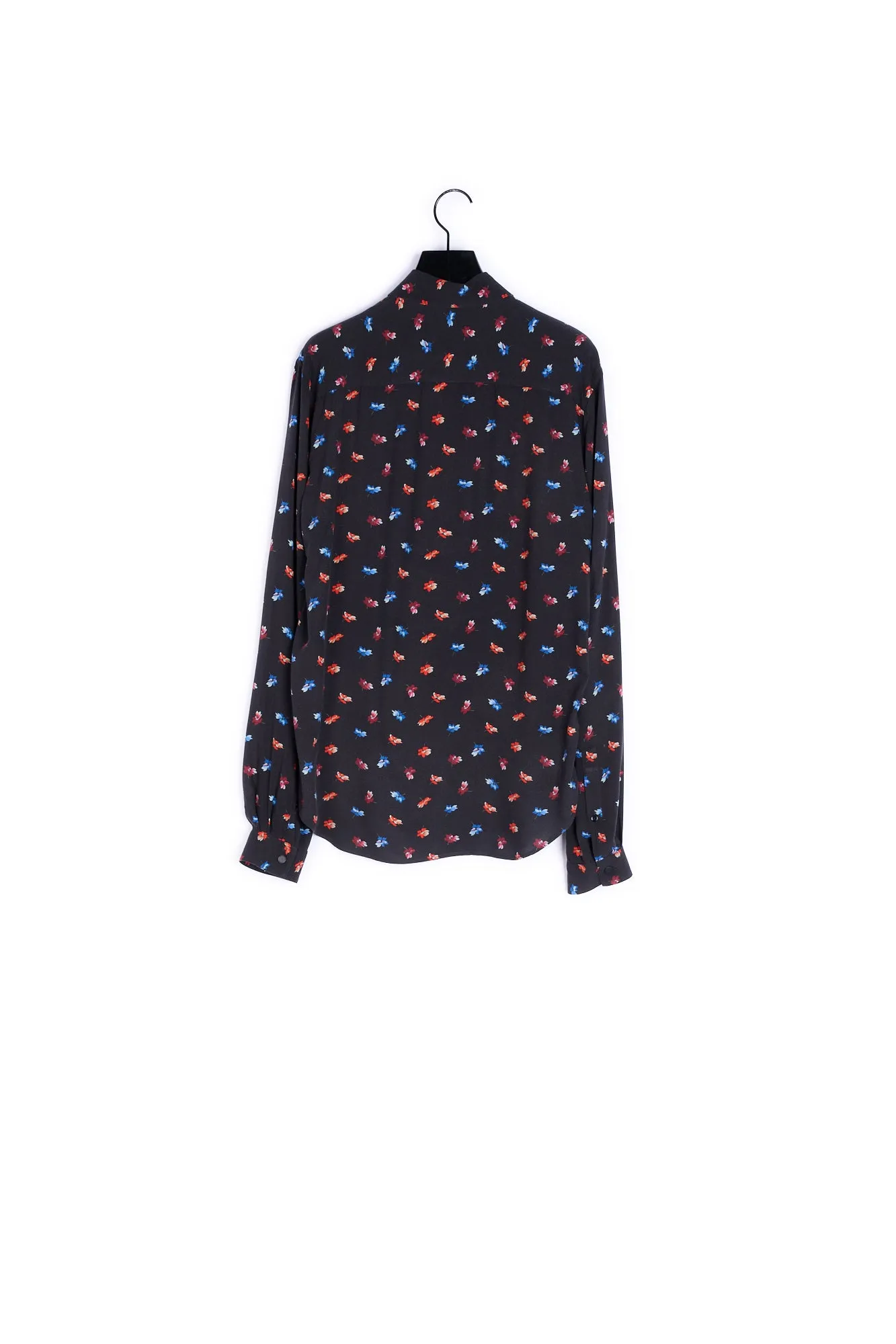 Chemise fluide imprimé fleuri coloré