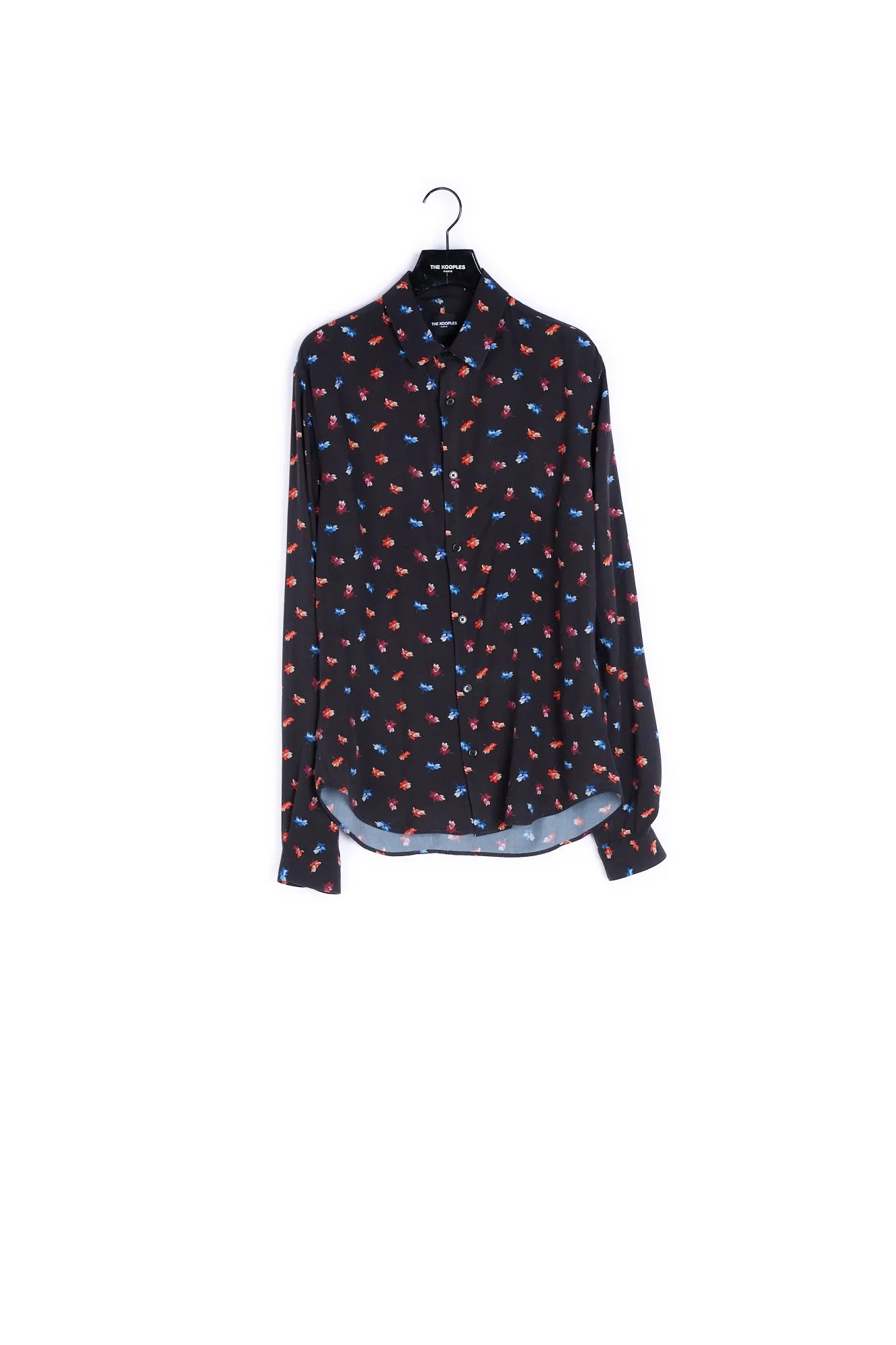 Chemise fluide imprimé fleuri coloré