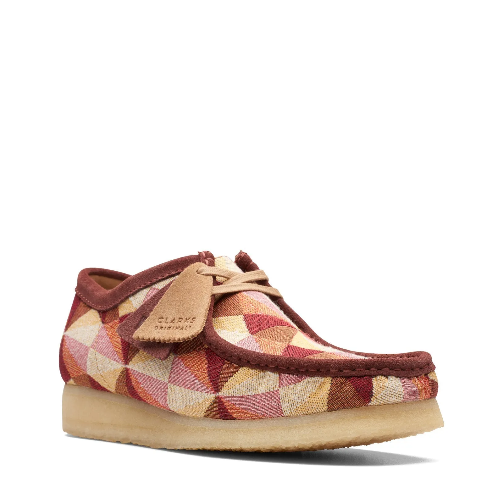 Clarks Originals Wallabee Low Men's Yellow and Red Multi Canvas Suede 26172248