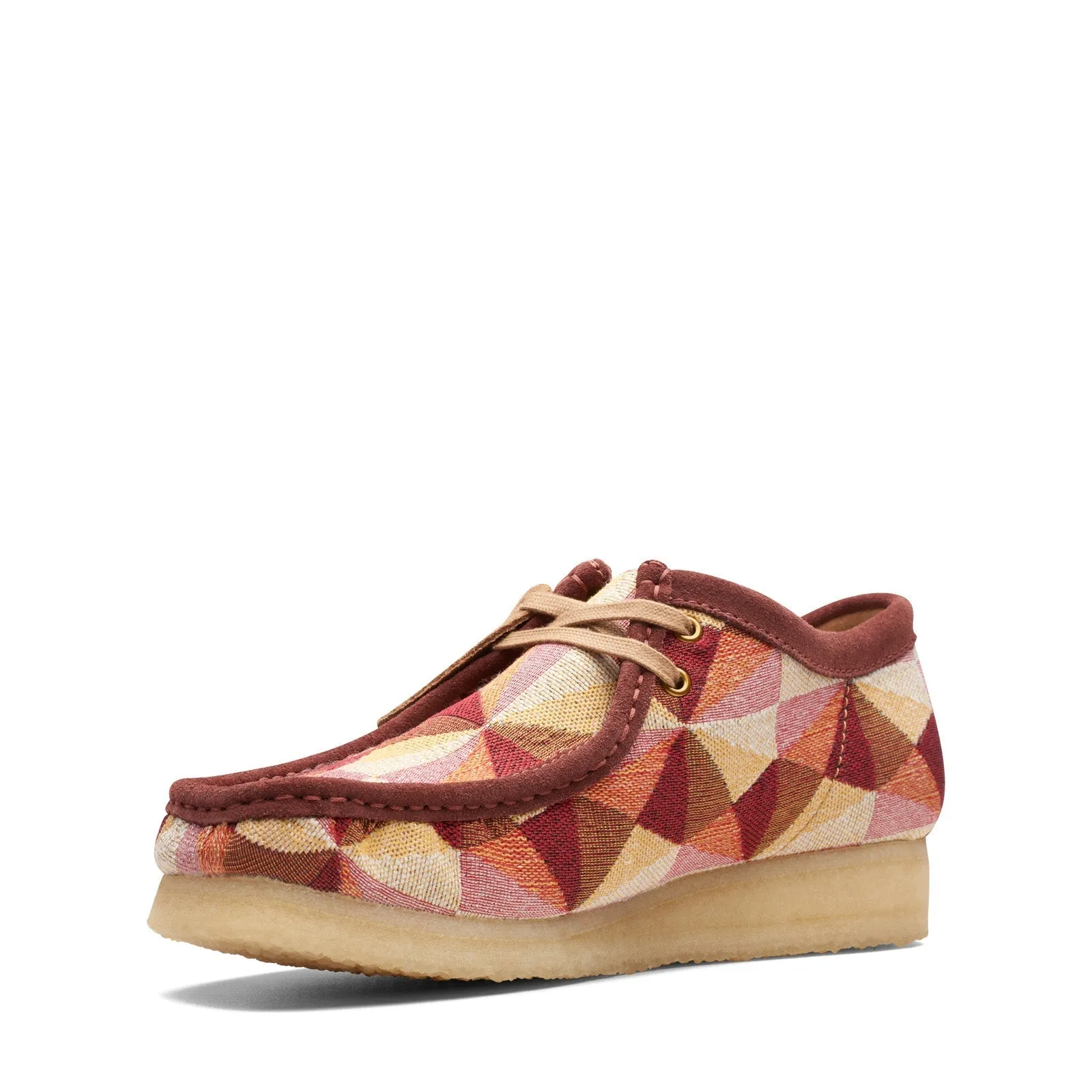 Clarks Originals Wallabee Low Men's Yellow and Red Multi Canvas Suede 26172248