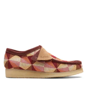 Clarks Originals Wallabee Low Men's Yellow and Red Multi Canvas Suede 26172248