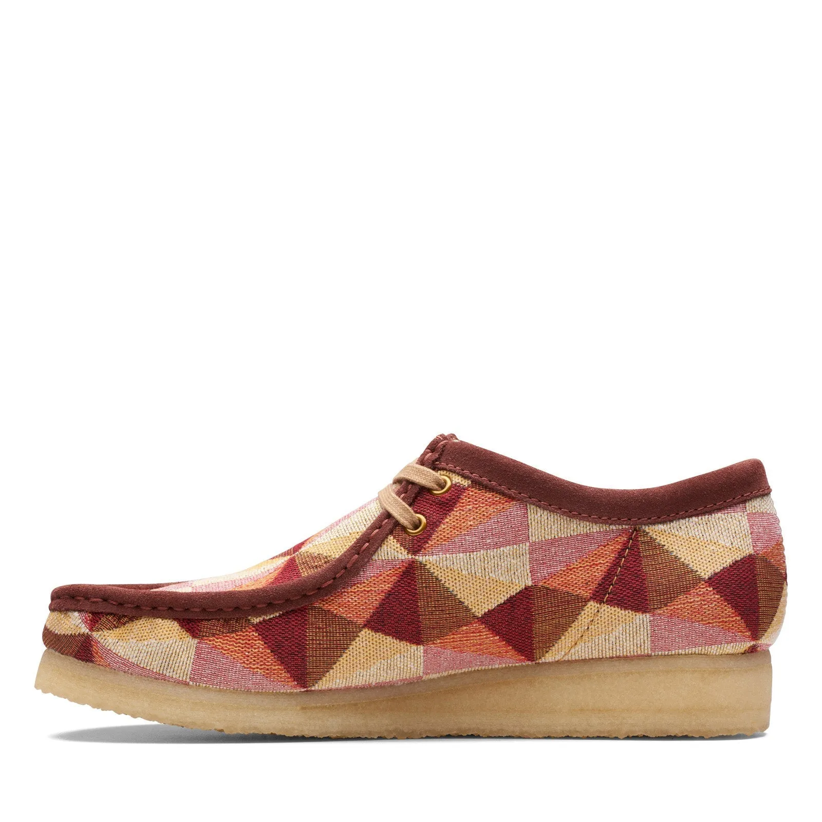 Clarks Originals Wallabee Low Men's Yellow and Red Multi Canvas Suede 26172248