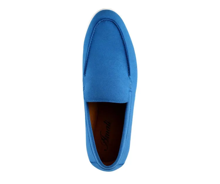 Deniz Elegant Blue Slip On Loafers Men’s Vegan 2023
