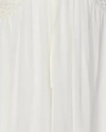 Dress With Lace Detailing in White | White