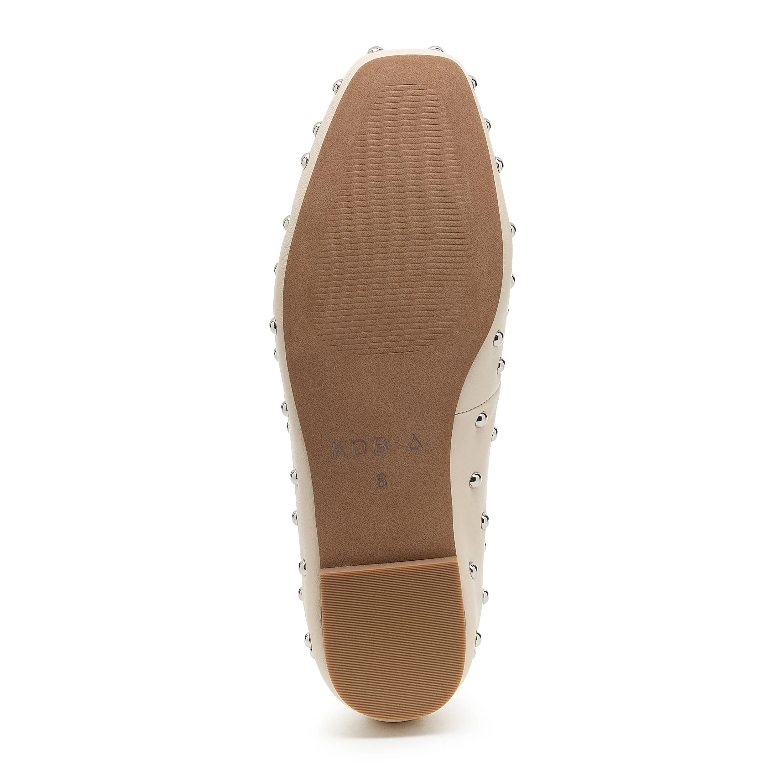 Finley Cream Stud Loafers