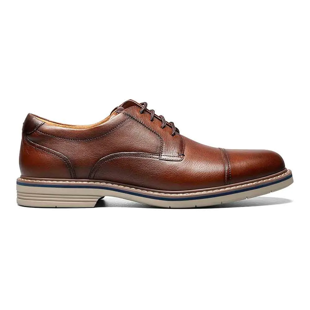 FLORSHEIM Men's Norwalk Cognac Cap Toe Oxford Shoe