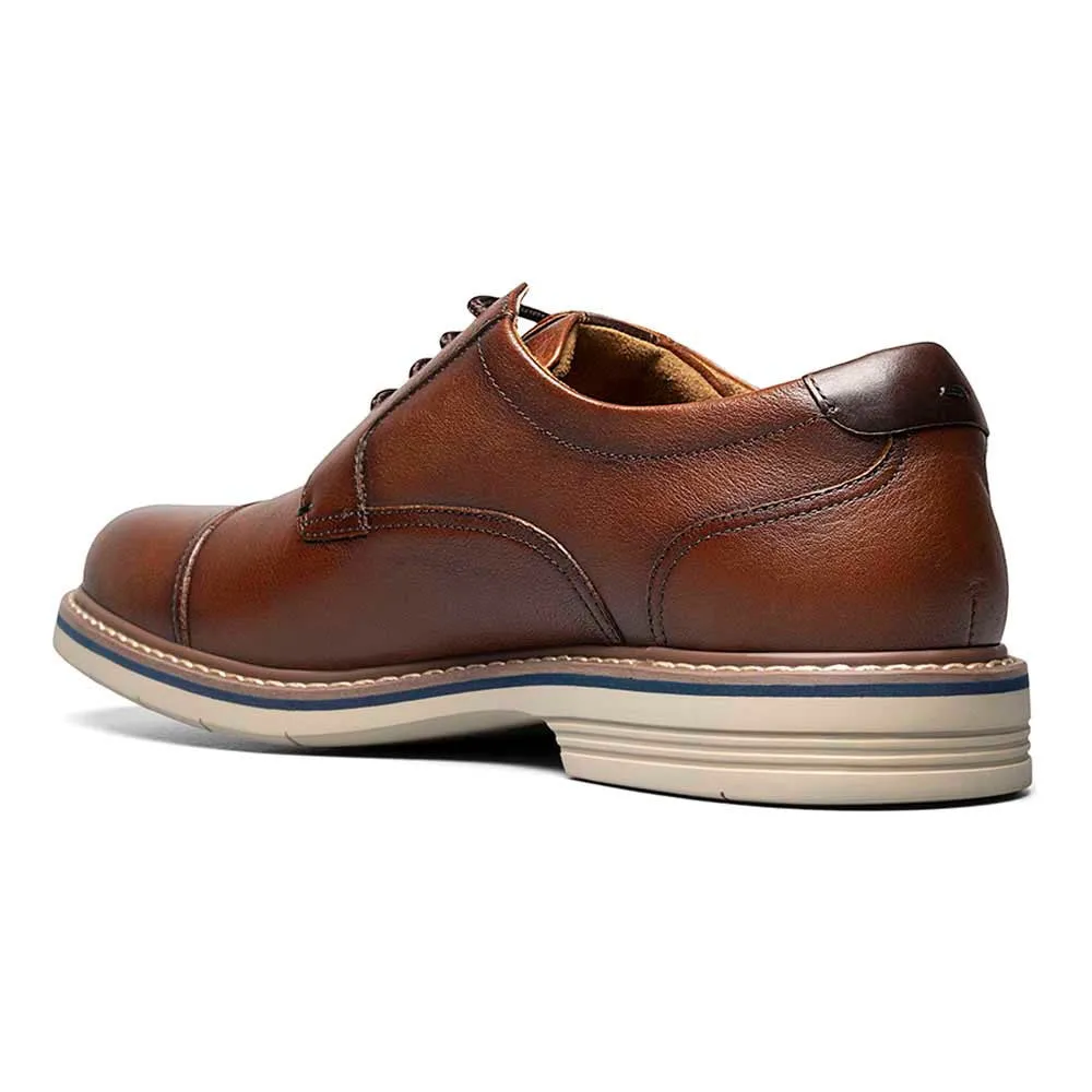 FLORSHEIM Men's Norwalk Cognac Cap Toe Oxford Shoe