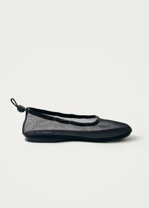 Gill Mesh Black Ballet Flats