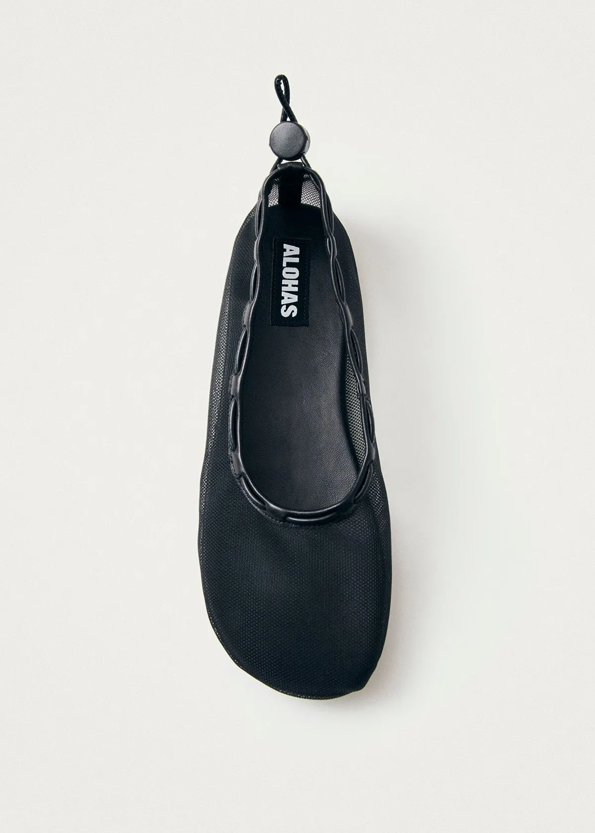 Gill Mesh Black Ballet Flats