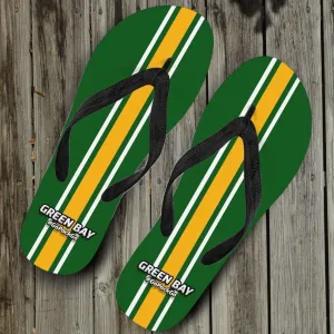 #GoPackGo Green Bay Flip Flops