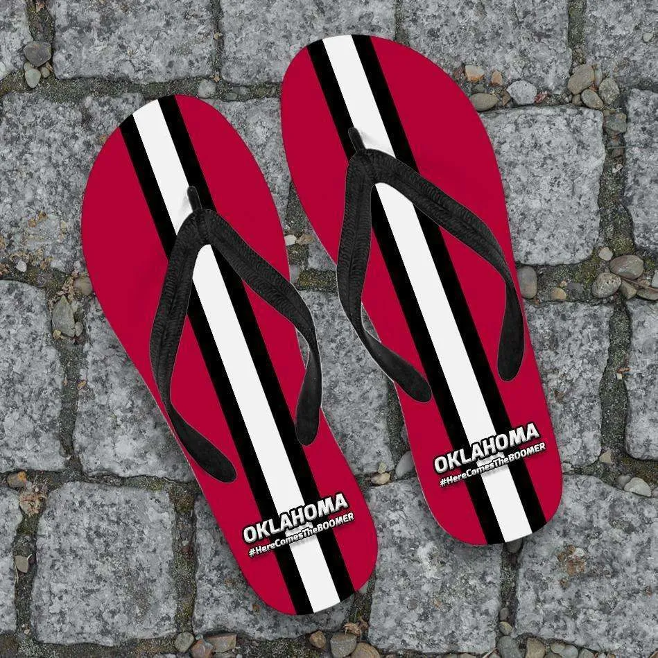 #HereComesTheBoomer Oklahoma Flip Flops