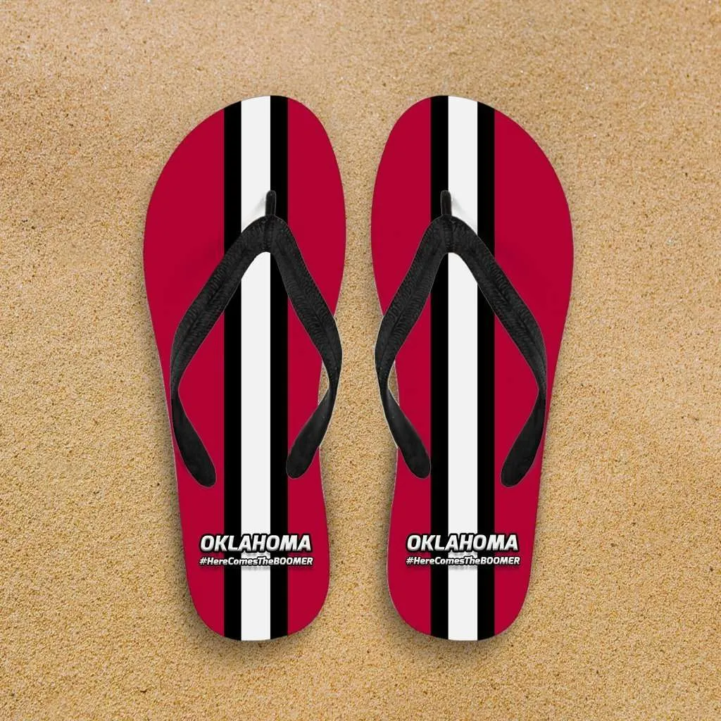 #HereComesTheBoomer Oklahoma Flip Flops