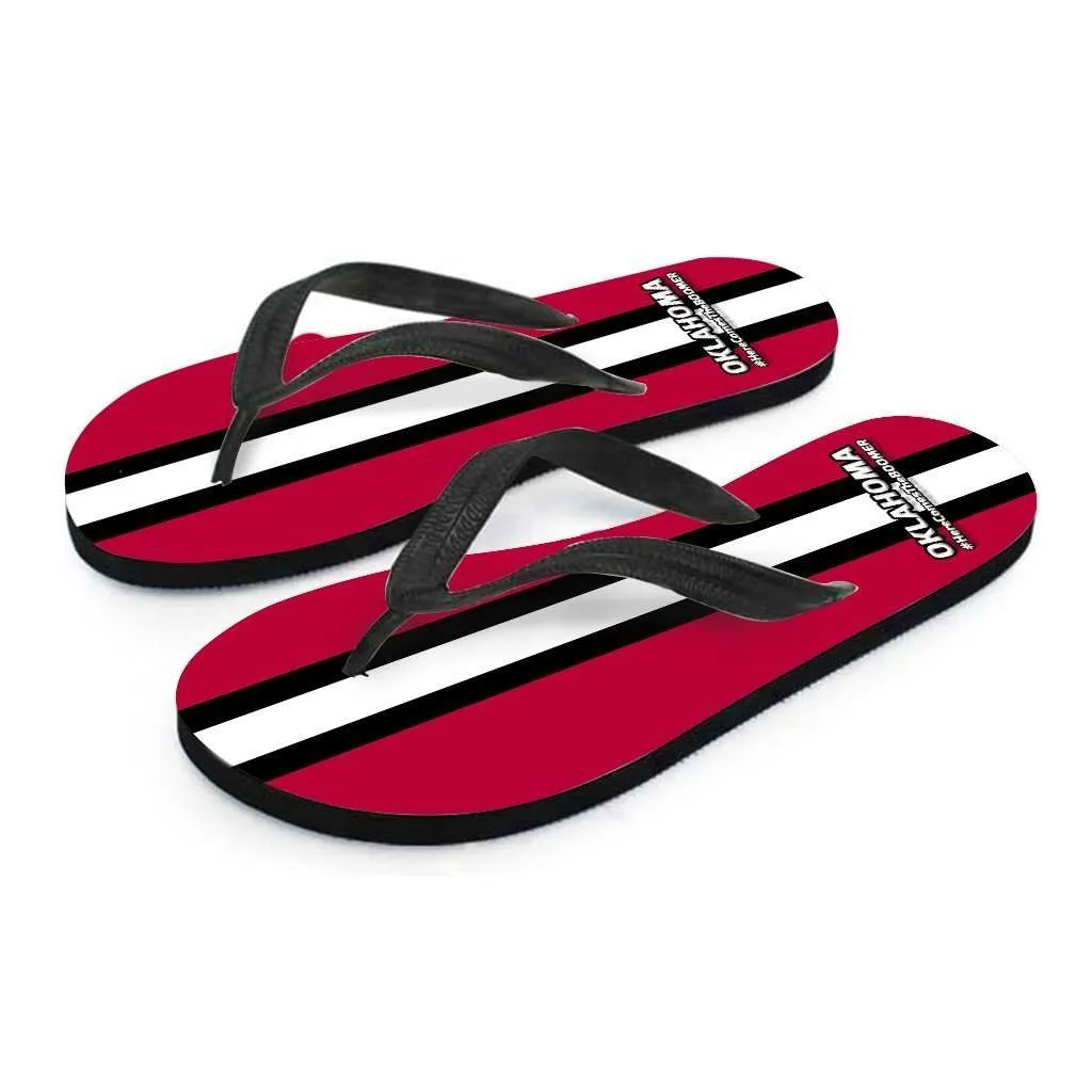 #HereComesTheBoomer Oklahoma Flip Flops