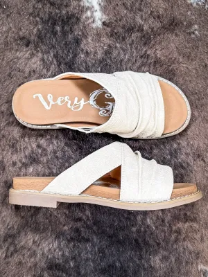 Jolene Sandal in Cream by Very G