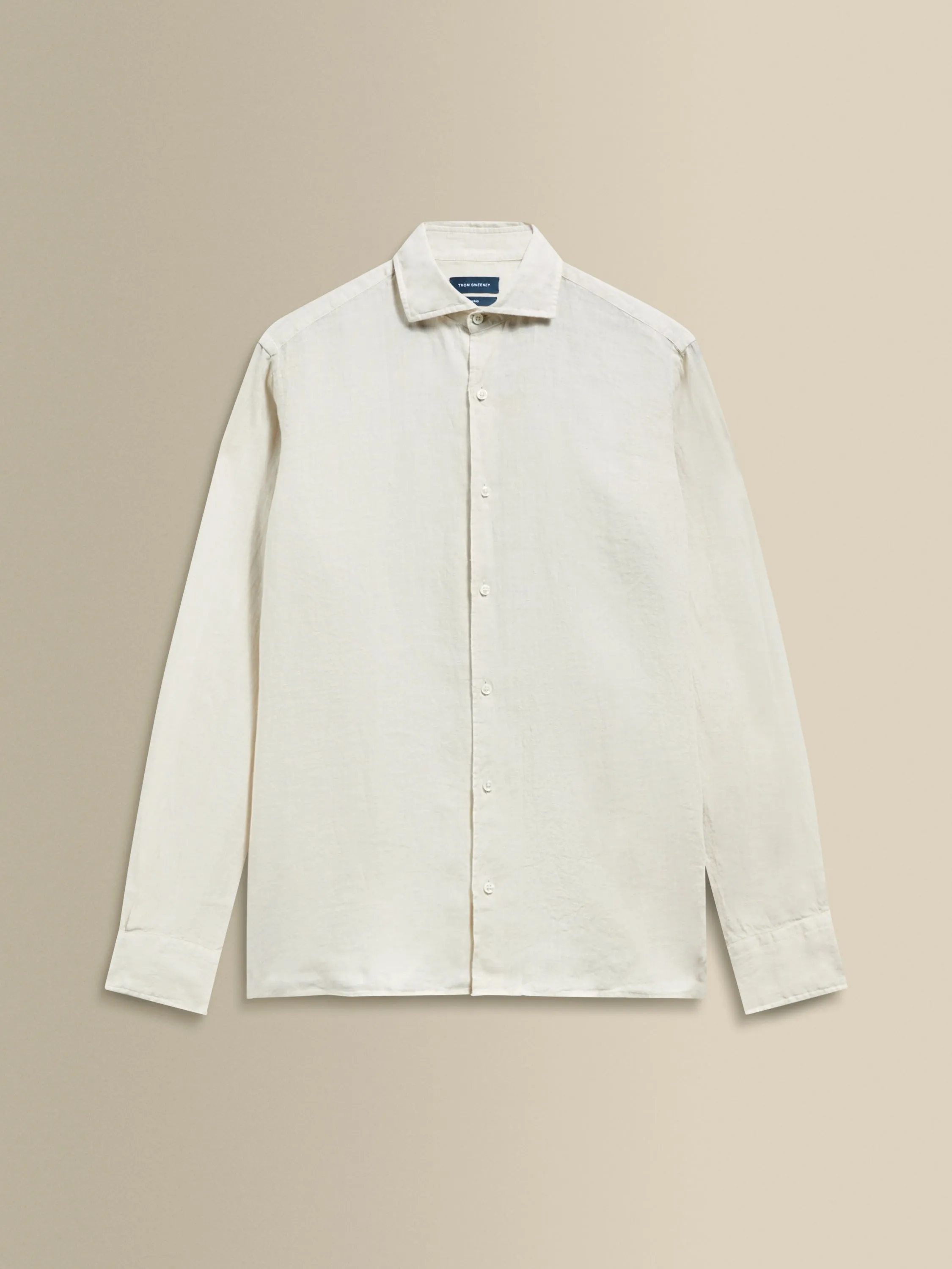 Linen Cutaway Collar Shirt