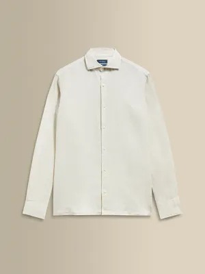 Linen Cutaway Collar Shirt