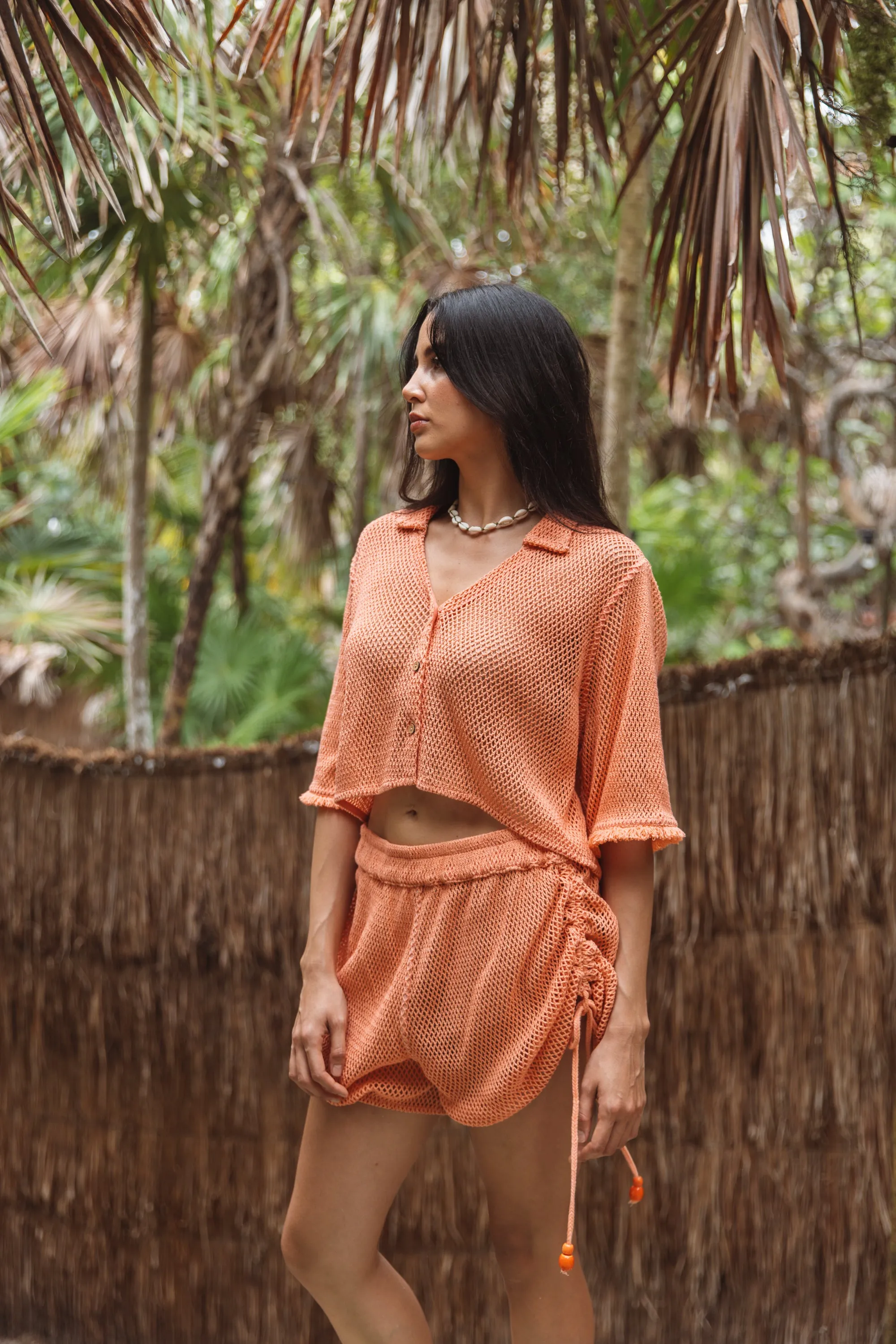 Marina Orange Shorts