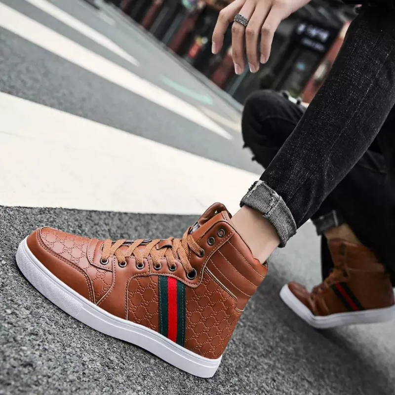 Men's Casual PU Leather Sneakers