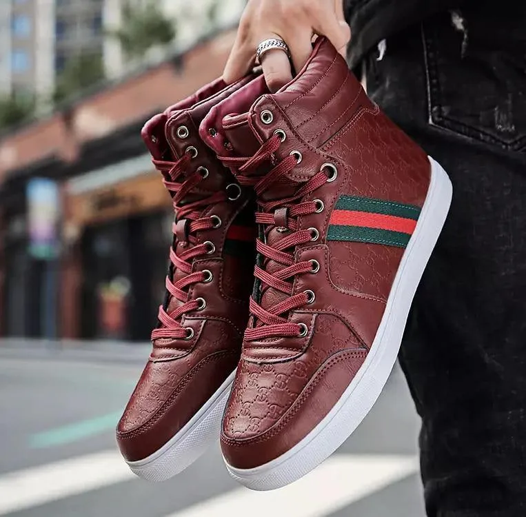 Men's Casual PU Leather Sneakers