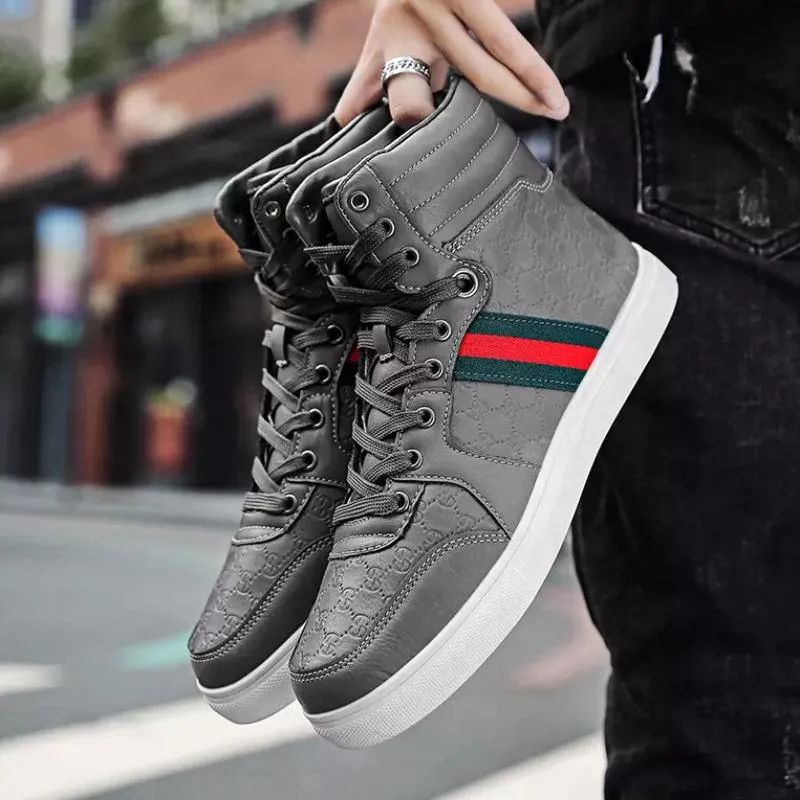 Men's Casual PU Leather Sneakers